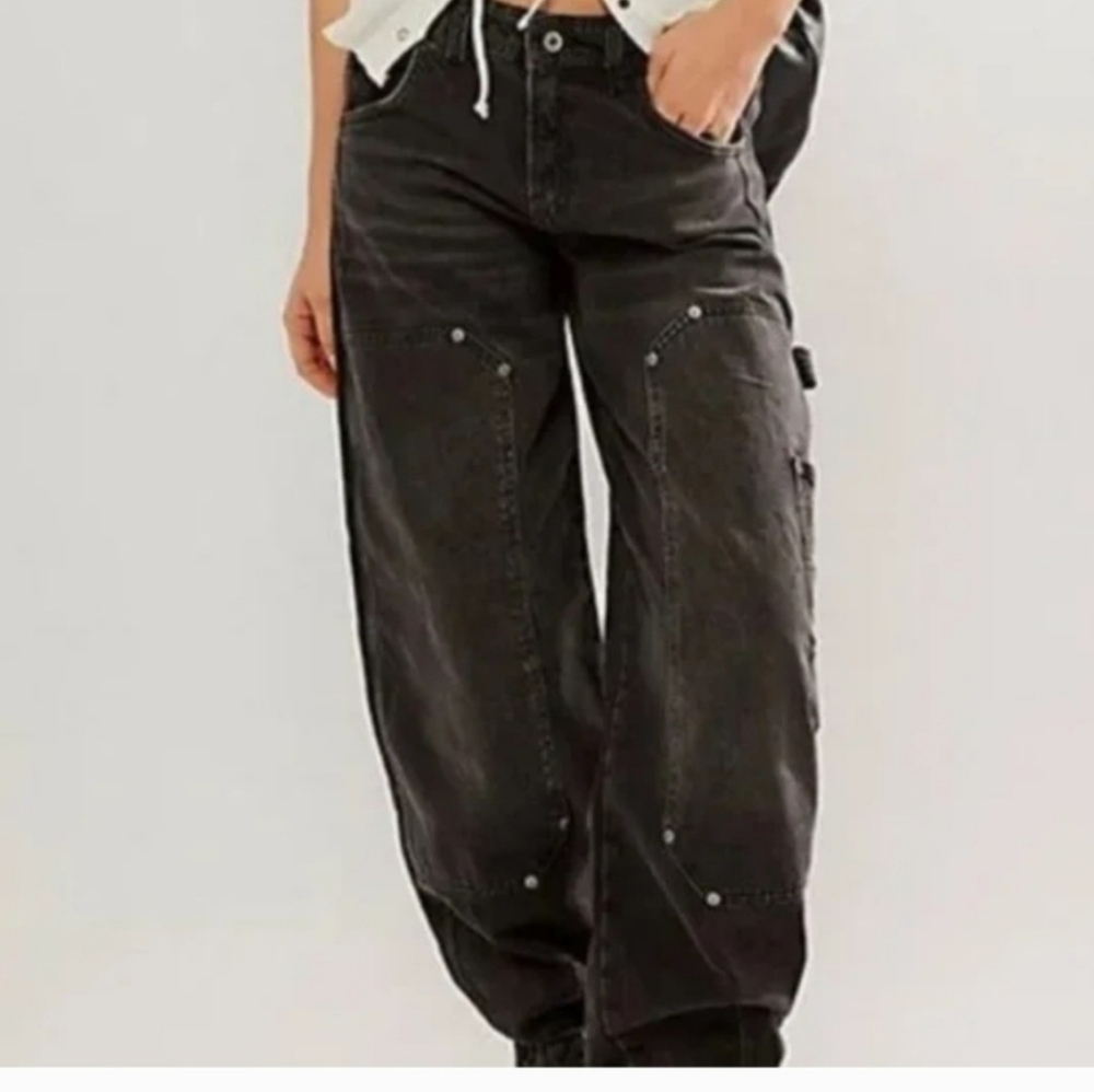 Free People We The Free Loren High Rise Carpenter Barrel Women's Jean's Size 29